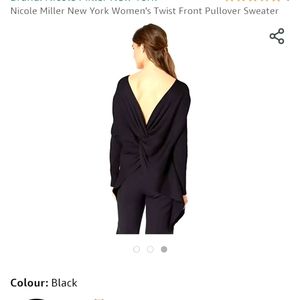 Nicole Miller New York twist front pullover